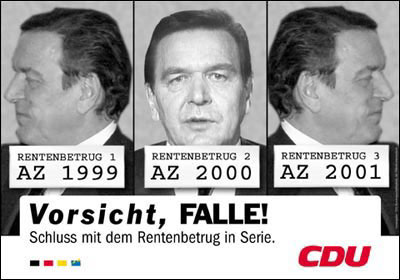 Plakat: Vorsicht Falle